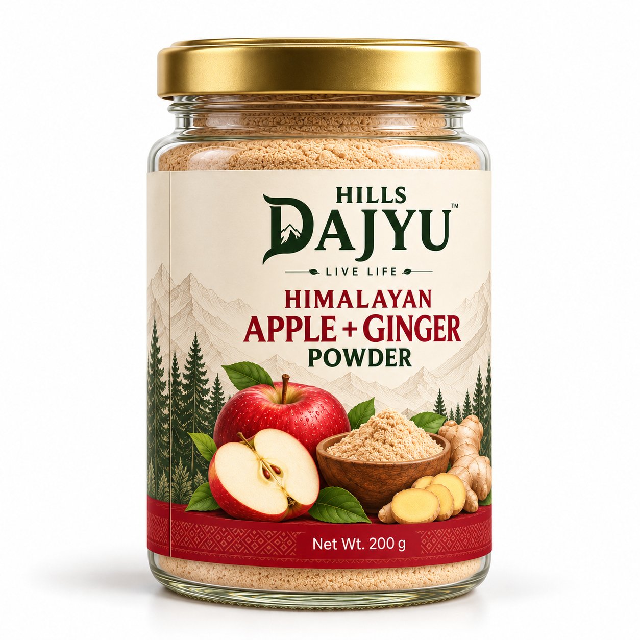 Himalayan Apple Powder with Ginger (Jar) - Image 2